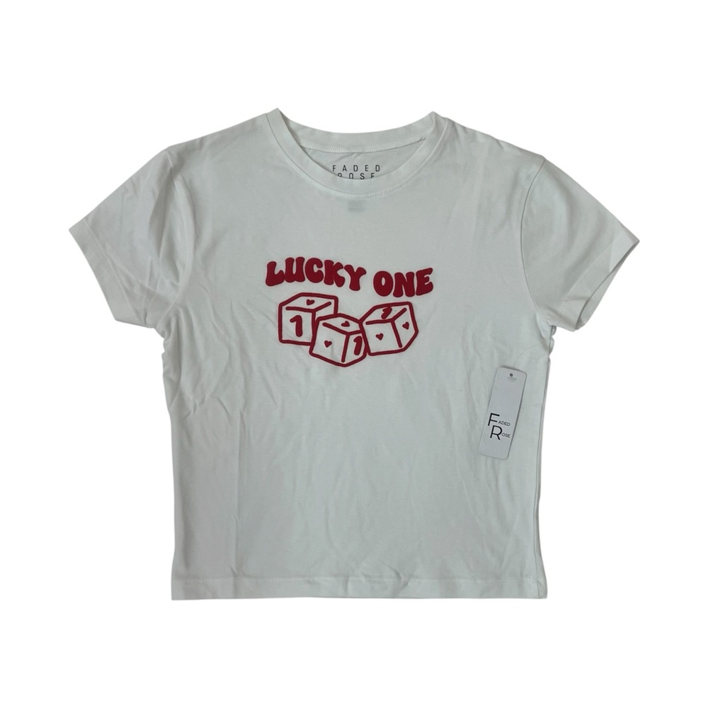 “Lucky One” Dice and Hearts Baby Tee